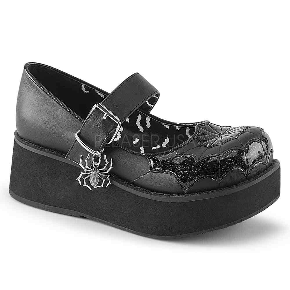 DemoniaCult - SPRITE05 Platform Sandals - Black Product image